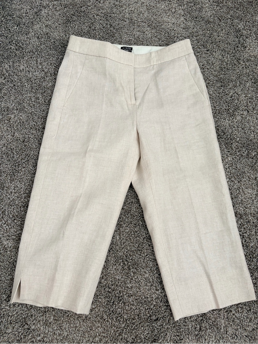 NWT J. Crew Women's Kate Capri Pant in Stretch Linen Blend
